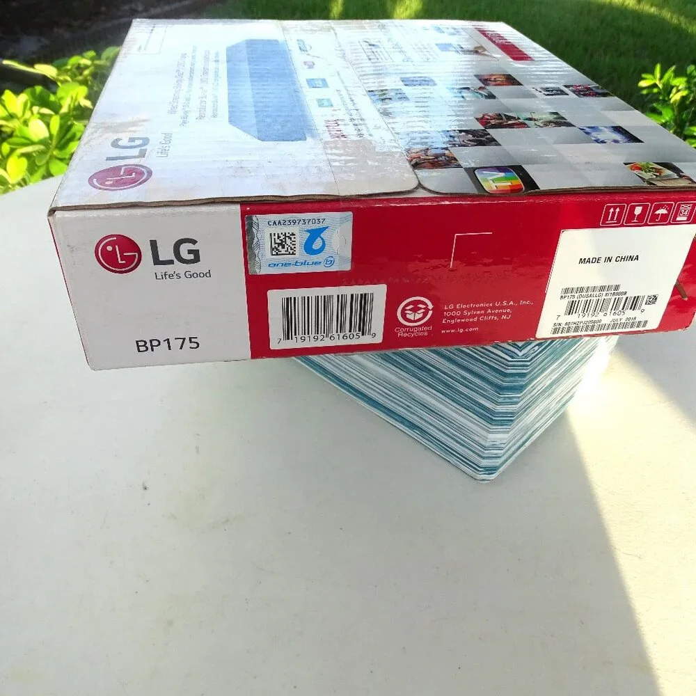 BP175 LG Wired Streaming Blu-ray/DVD Player Factory Sealed!